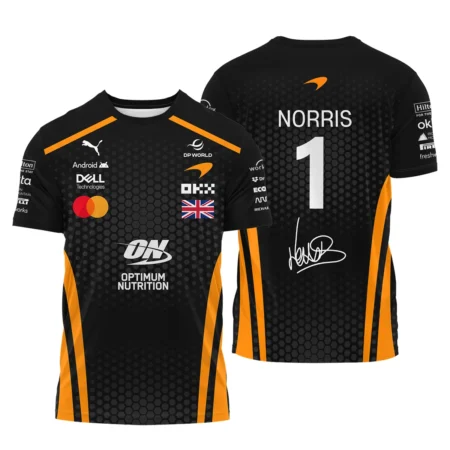2026 Lando Norris McLaren F1 Teamwear T-Shirt BLNR26226A1TS - Orange - Formula Racing Apparel