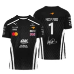 2026 Lando Norris McLaren F1 Teamwear T-Shirt BLNR26226A2TS - White - Pit Lane Clothing