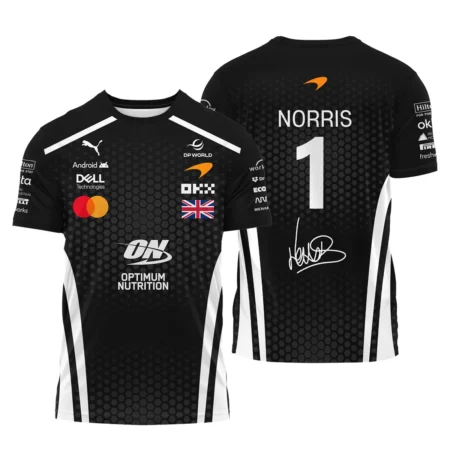 2026 Lando Norris McLaren F1 Teamwear T-Shirt BLNR26226A2TS - White - Pit Lane Clothing