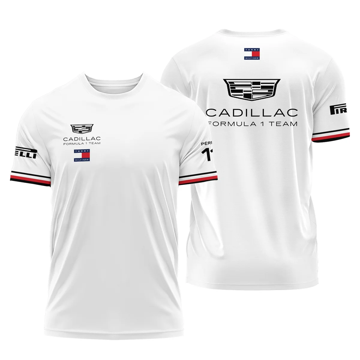 2026 Sergio Perez Cadillac F1 Teamwear T-Shirt BLVACDL9226A3TS - White