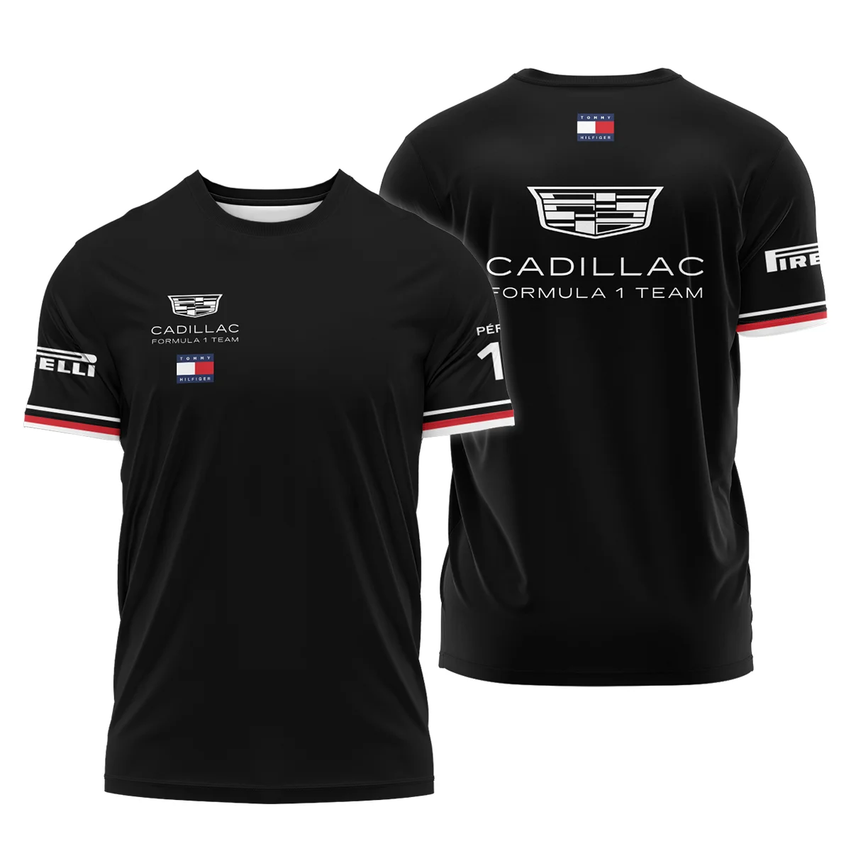 2026 Sergio Perez Cadillac F1 Teamwear T-Shirt BLVACDL9226A4TS - Black