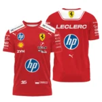 2026 Charles Leclerc Ferrari F1 Teamwear T-Shirt BLVAFRR2226A1TS