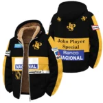 1985 Ayrton Senna John Player Special - Lotus F1 Winter Fleece Jacket BL3725A4WFJ - Racing Lifestyle Clothing