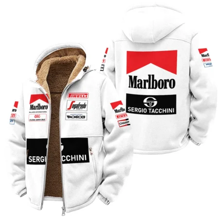 1984 Ayrton Senna Sergio Tacchini Toleman F1 Winter Fleece Jacket BL3725A7WFJ - Trackside Outfit