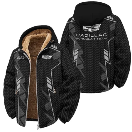 Cadillac F1 Teamwear Winter Fleece Jacket BLVA5326A1CDLWFJ - Race Day Design