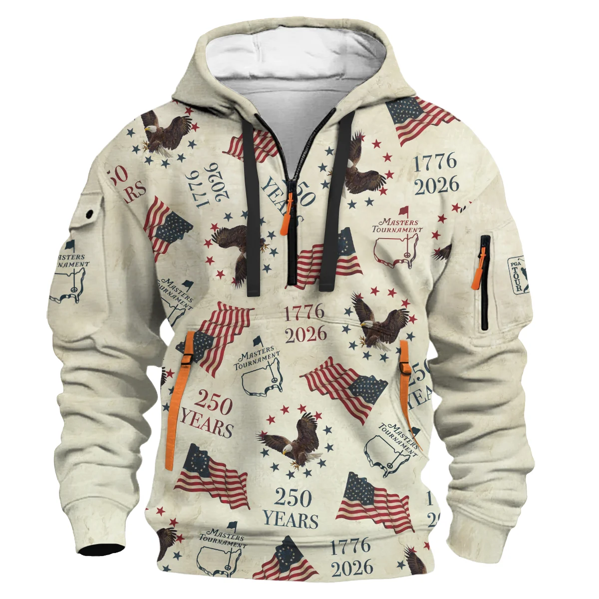 Masters Tournament 250 Years 1776-2026 Hoodie Half Zipper BLF4326A2HDF
