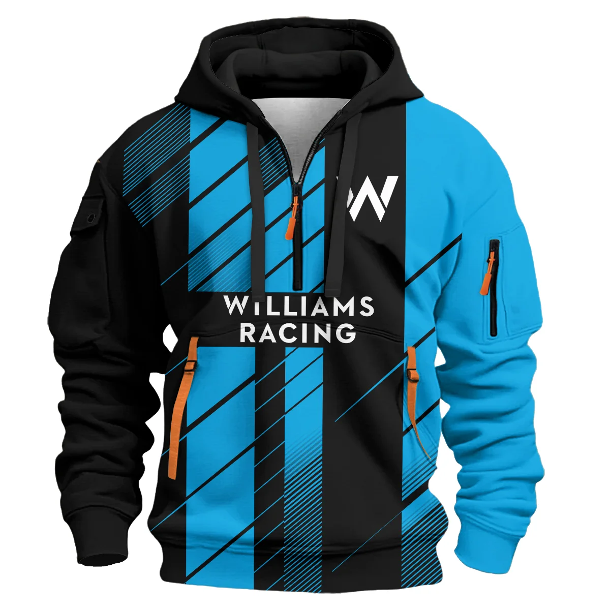 Williams F1 Teamwear Hoodie Half Zip BLVA5326A2WILHDF - Image 2