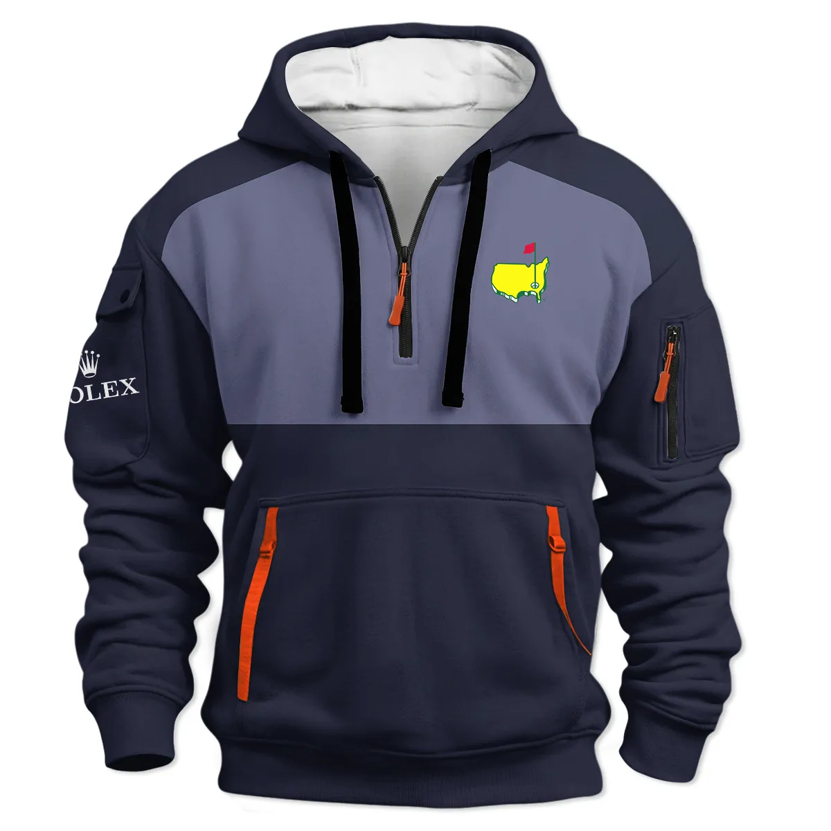 Rolex Masters Tournament Hoodie Half Zipper All Over Prints - Gift for Golf Fans QTMT250326A1ROXNV-HDF