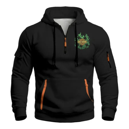 Harley-Davidson Motorcycle Fortune Hunter Hoodie Half Zipper All Over Prints Gift Fan Love QTVAHL250226A14-HDF