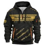 Harley-Davidson Motorcycle Gilded Leather Hoodie Half Zipper All Over Prints Gift Fan Love QTVAHL250226A16-HDF