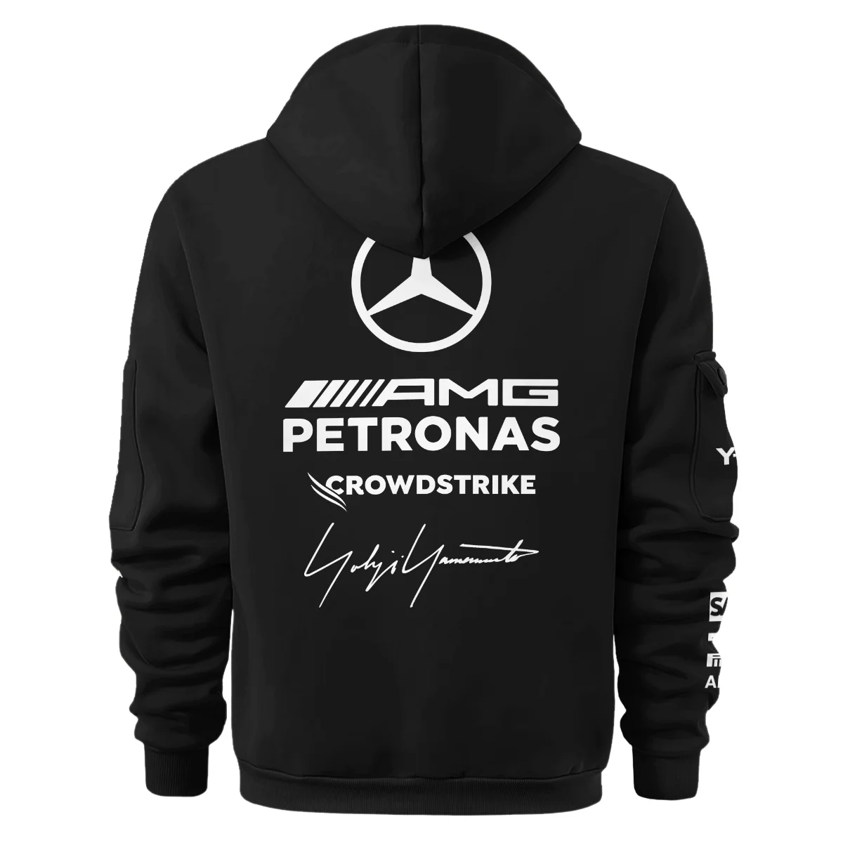 2026 Y-3 x Mercedes F1 Teamwear - Hoodie Half Zip BLMER18326A3HDF - Image 3