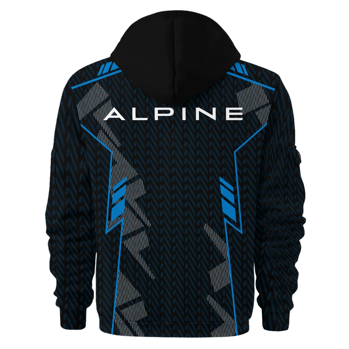 Alpine F1 Teamwear Hoodie Half Zip BLVA5326A1ALPHDF - Image 3