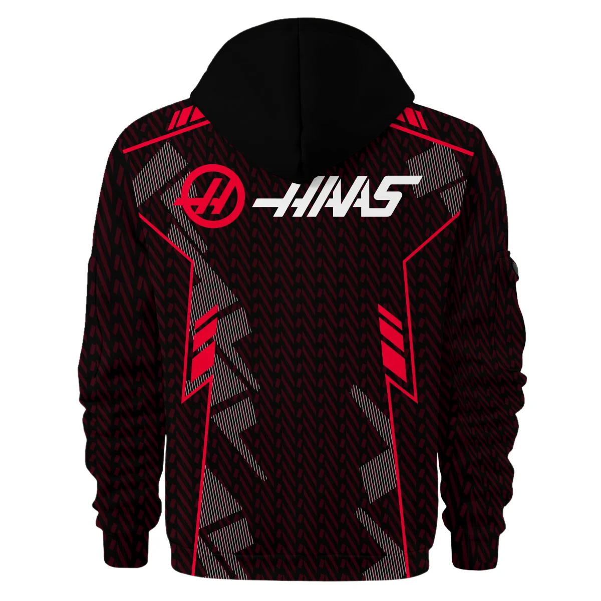 Haas F1 Teamwear Hoodie Half Zip BLVA5326A1HAASHDF - Image 3