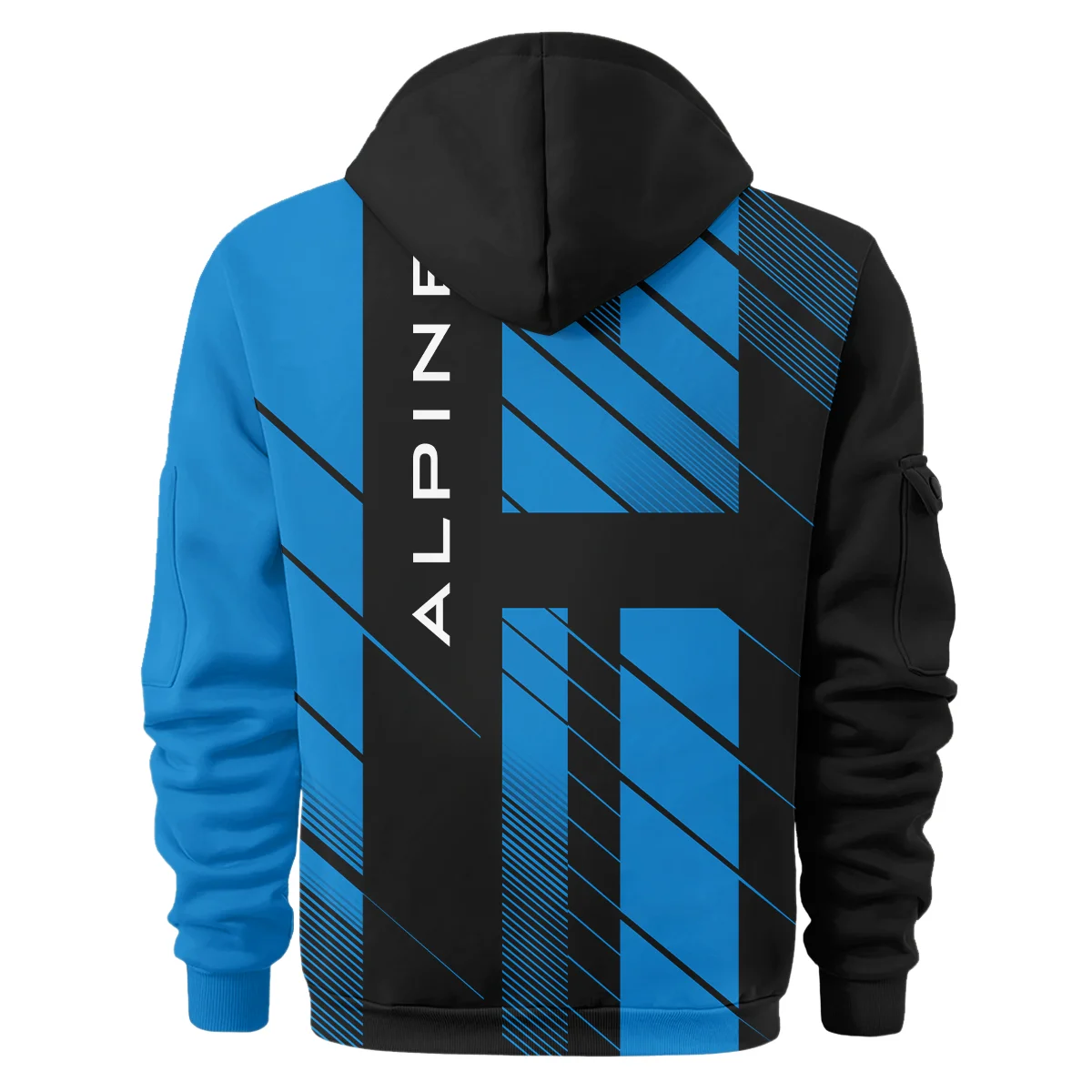 Alpine F1 Teamwear Hoodie Half Zip BLVA5326A2ALPHDF - Image 3