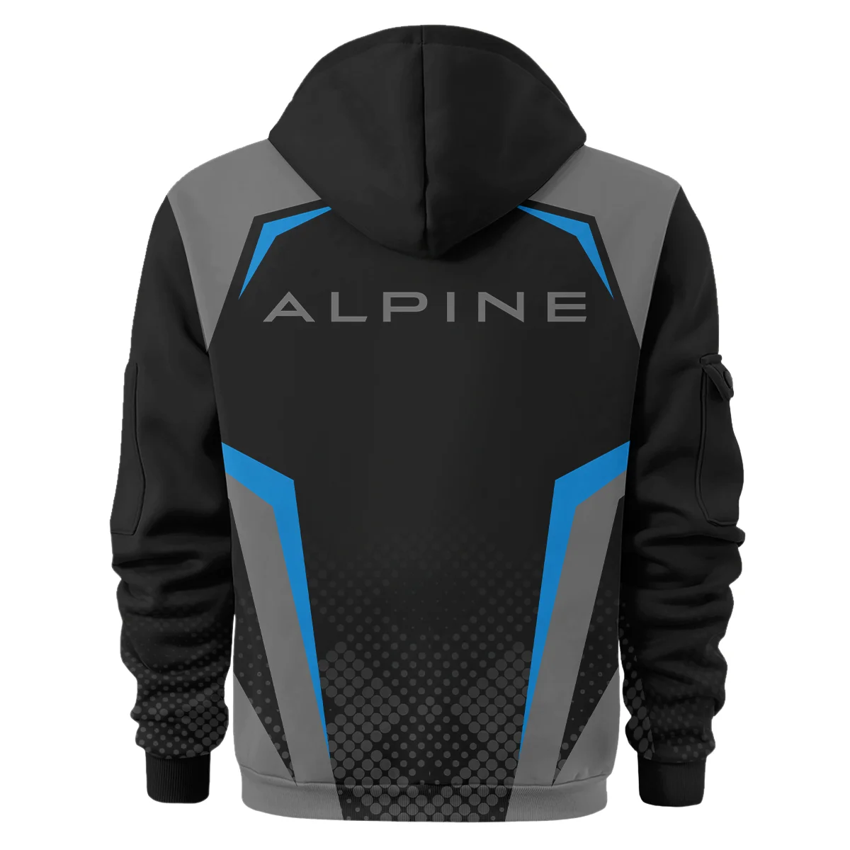 Alpine F1 Teamwear Hoodie Half Zip BLVA5326A3ALPHDF - Image 3