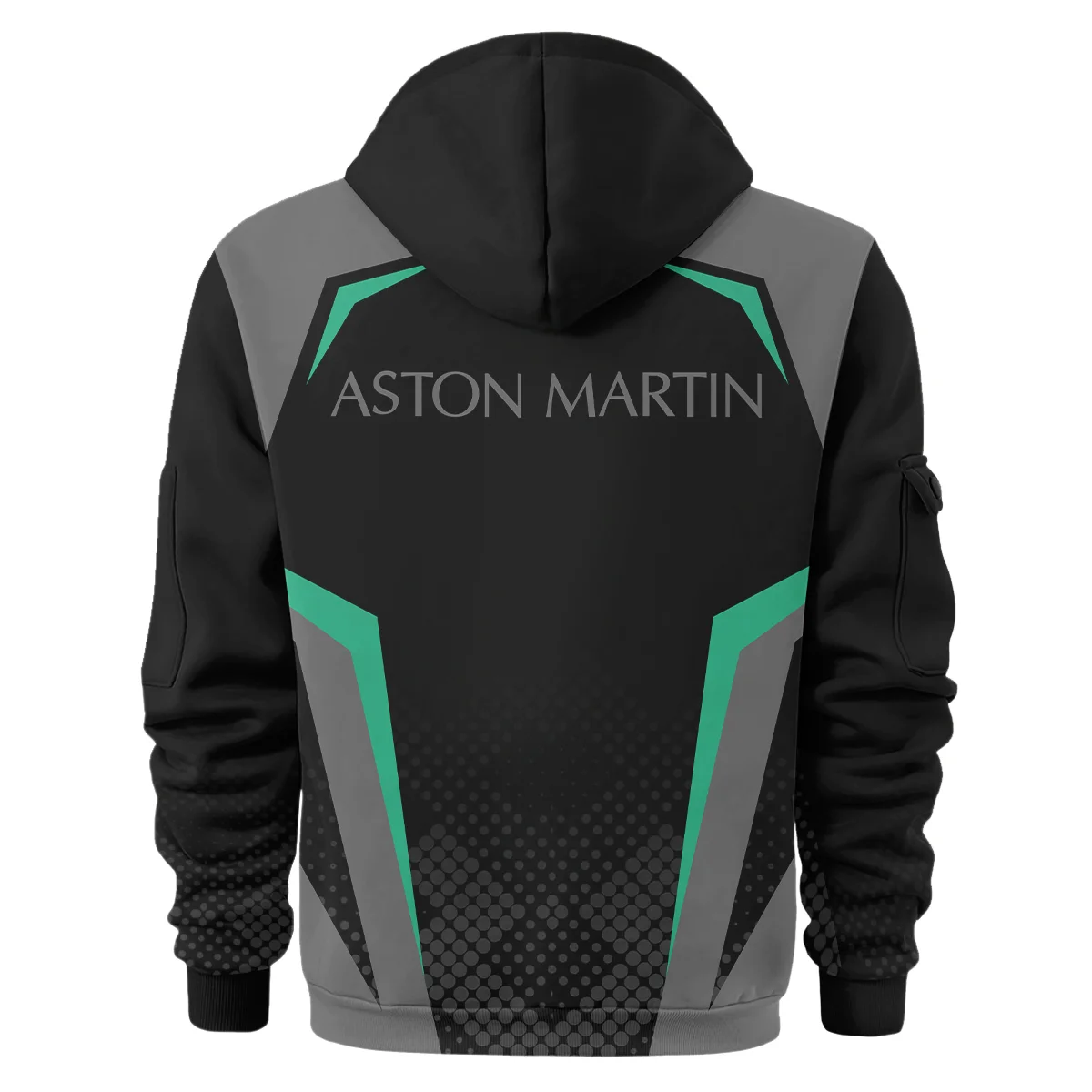 Aston Martin F1 Teamwear Hoodie Half Zip BLVA5326A3AMHDF - Image 3