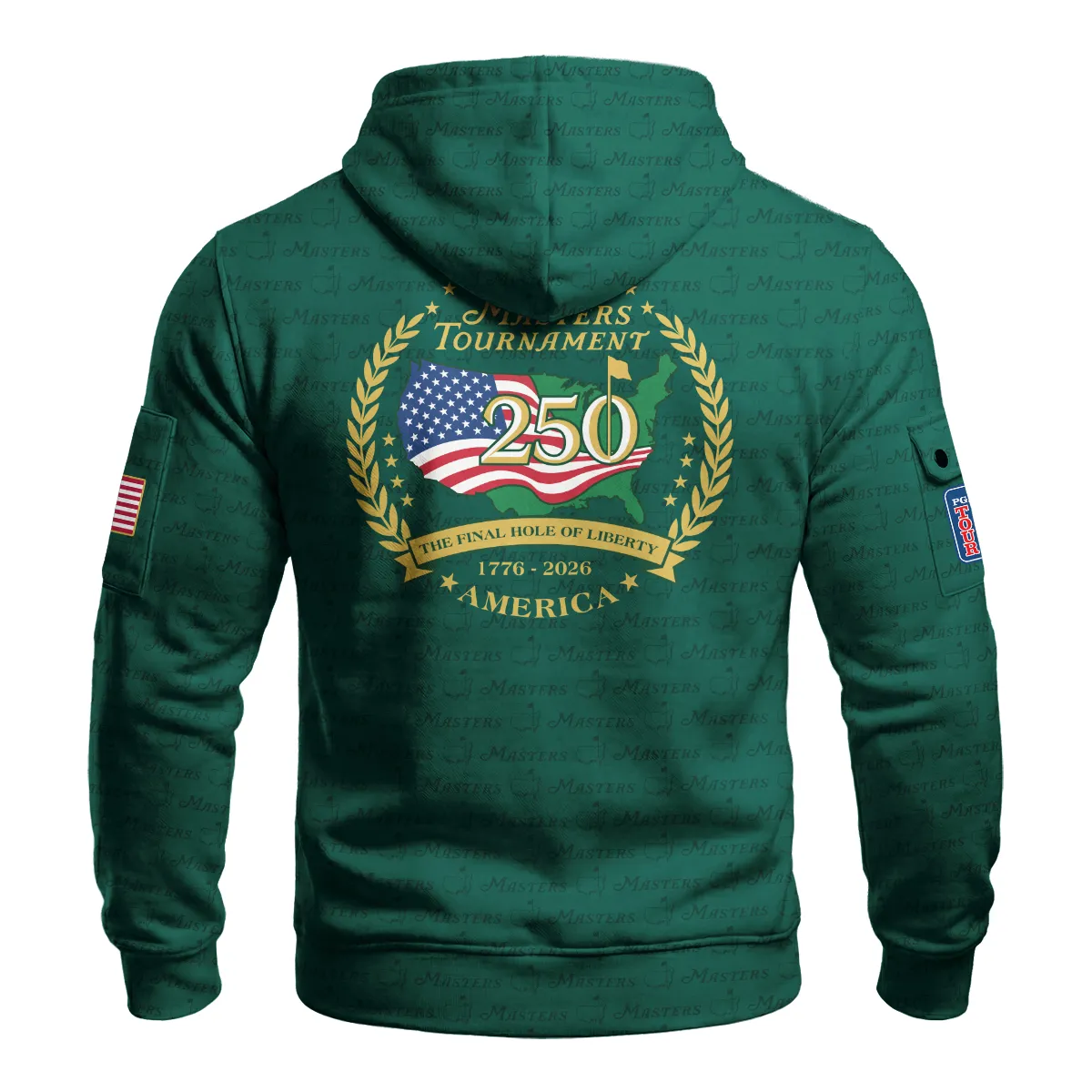 Masters Tournament America 250 Anniversary Hoodie Half Zipper QTMT040325A1NBB-HDF - Image 2
