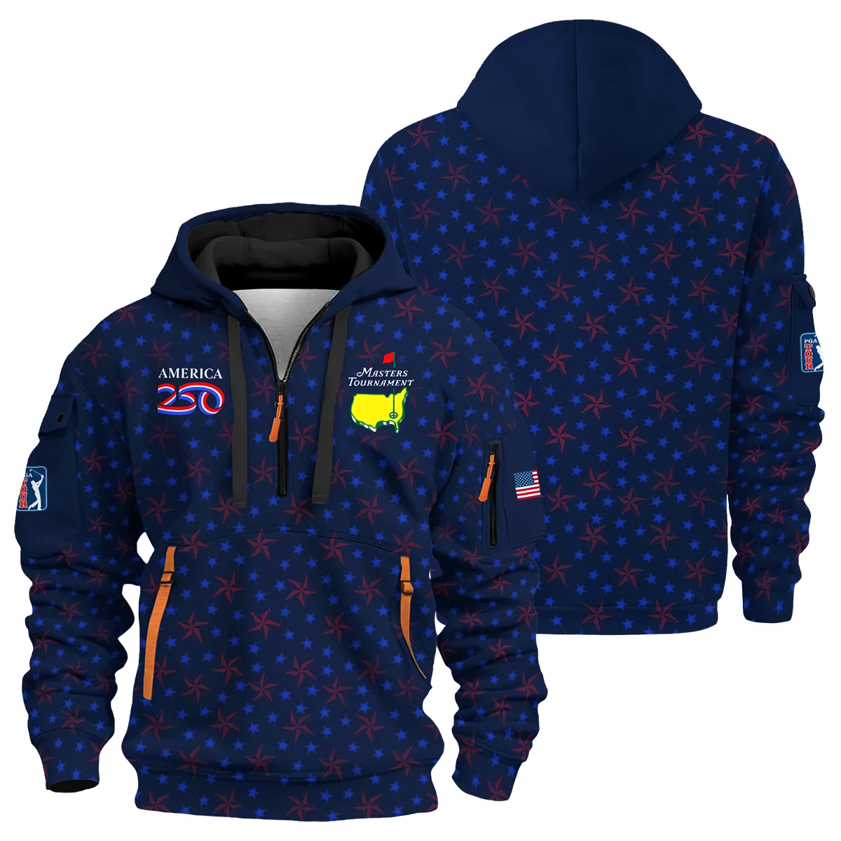 Masters Tournament x America250 Hoodie Half Zipper BLF4326A1HDF - Image 3