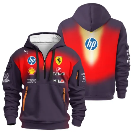 2026 China GP Edition Ferrari F1 Hoodie Half Zip BLVA12326FRRHDF