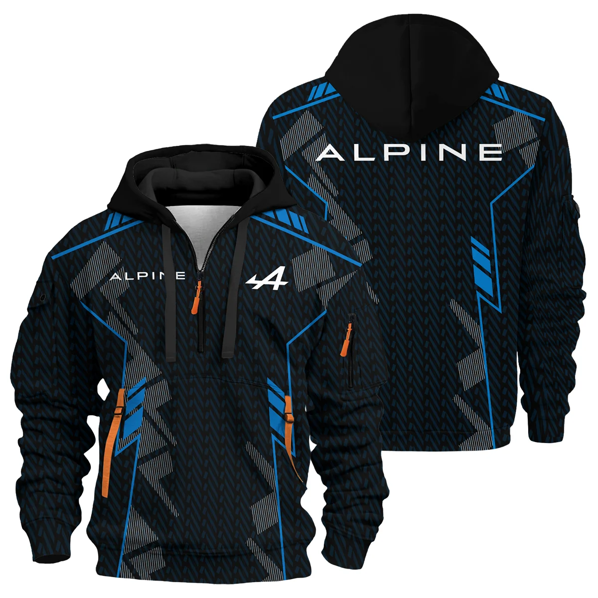 Alpine F1 Teamwear Hoodie Half Zip BLVA5326A1ALPHDF