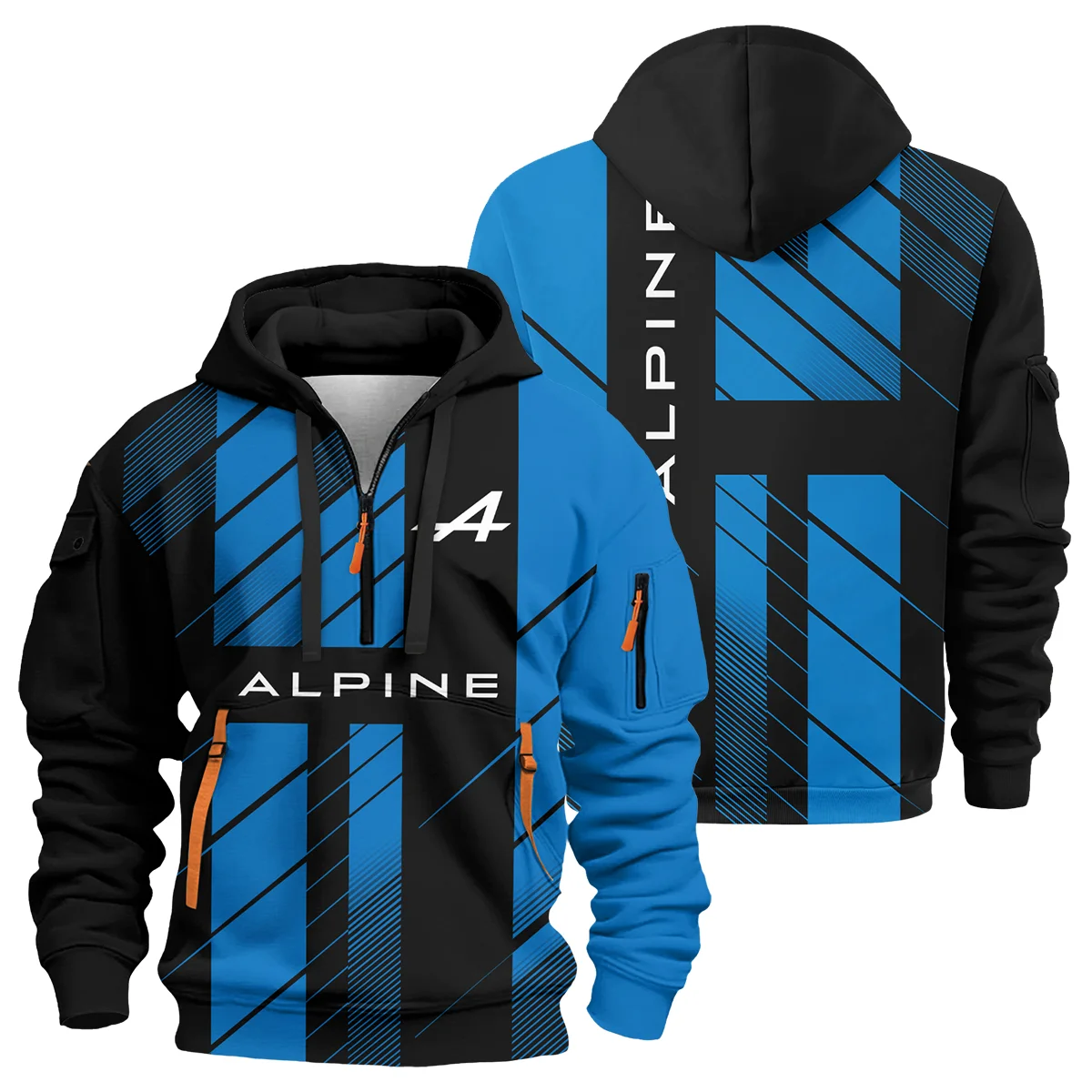 Alpine F1 Teamwear Hoodie Half Zip BLVA5326A2ALPHDF