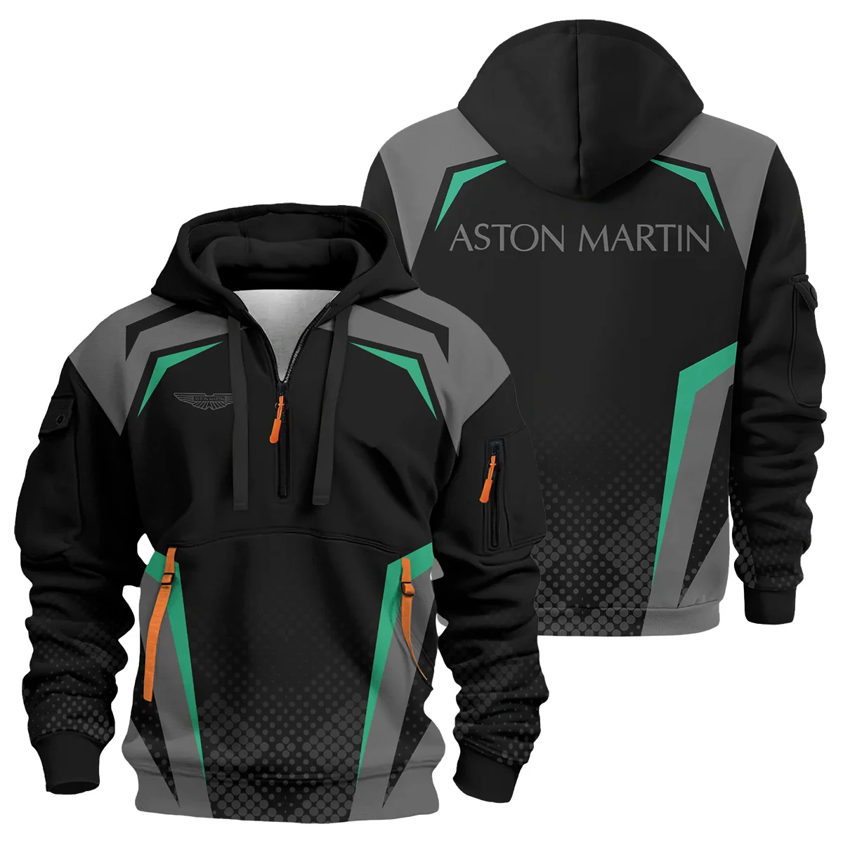 Aston Martin F1 Teamwear Hoodie Half Zip BLVA5326A3AMHDF