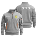 Ferrari F1 Team Logo Fashion Sweatshirt Half Zipper BLFO6825A1FRR