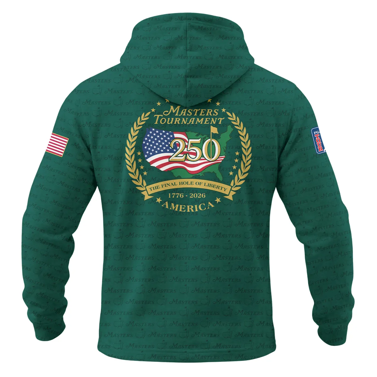 Masters Tournament America 250 Anniversary 1/4 Zipper Hoodie QTMT040325A1NBB-1/4HD - Image 2