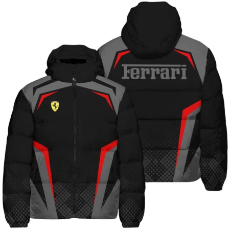 Ferrari F1 Teamwear Down & Puffer Jackets BLVA5326A3FRRHCJ - Racing Lifestyle Clothing