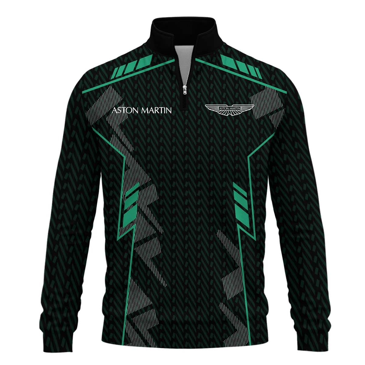 Aston Martin F1 Teamwear Quarter Zip Sweatshirt BLVA5326A1AMQZS - Image 2