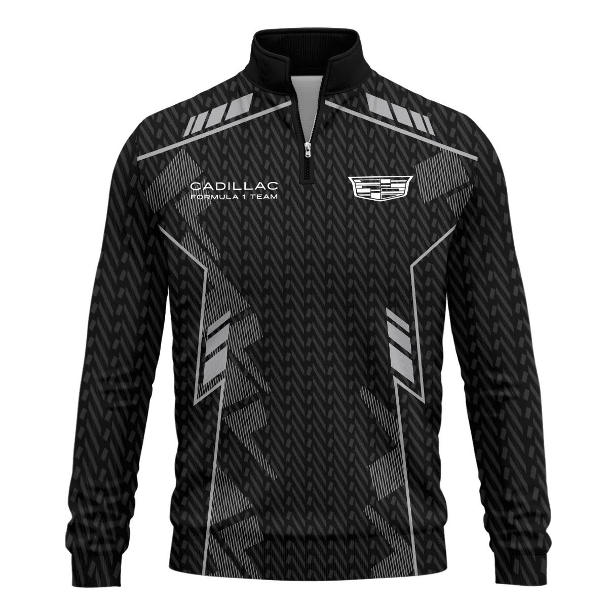 Cadillac F1 Teamwear Quarter Zip Sweatshirt BLVA5326A1CDLQZS - Formula Racing Apparel - Image 2