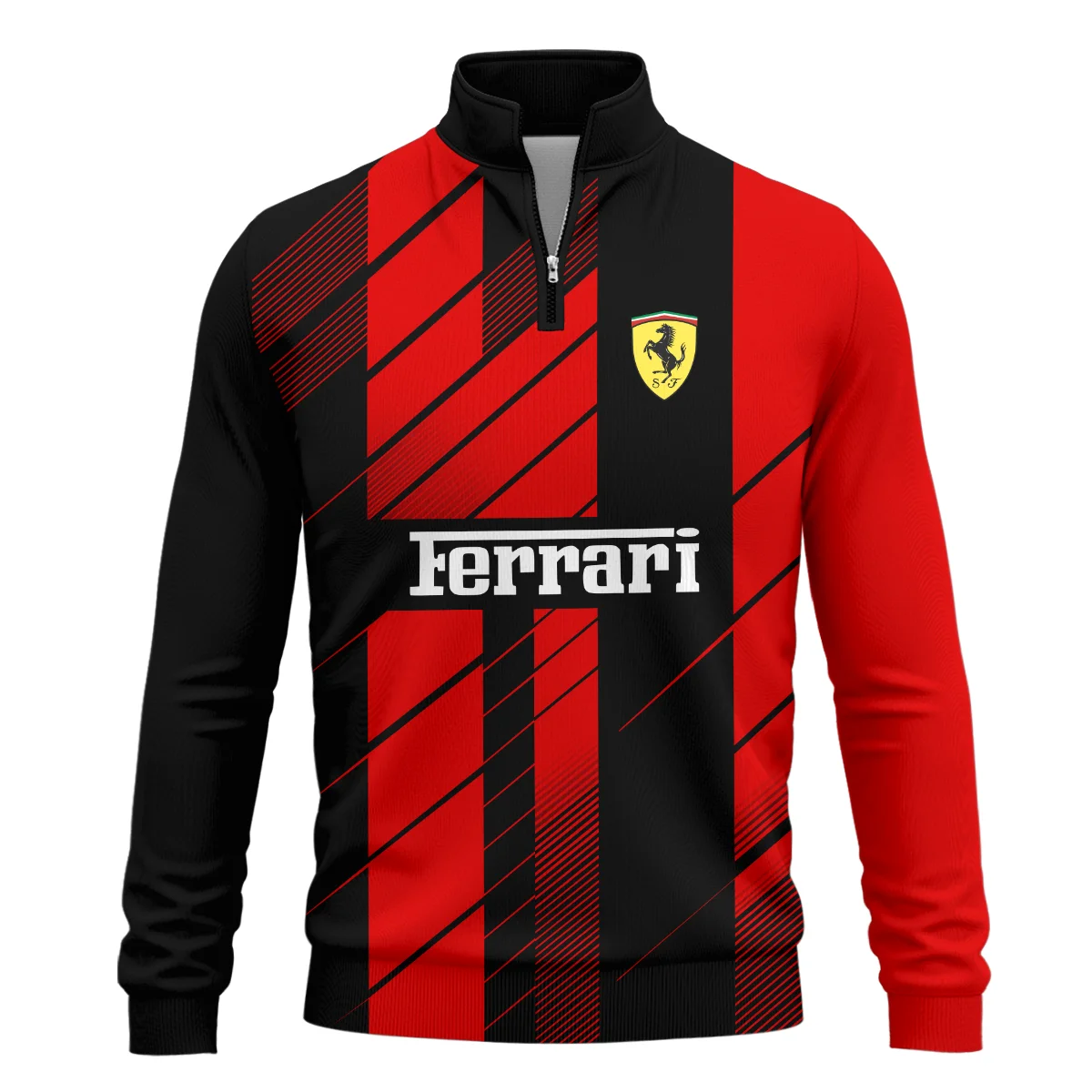 Ferrari F1 Teamwear Quarter Zip Sweatshirt BLVA5326A2FRRQZS - Image 2