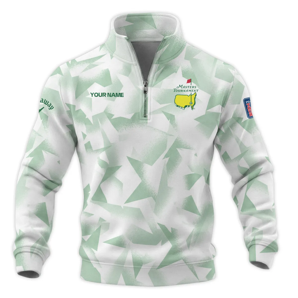 Callaway Masters Tournament Quarter Zip Sweatshirt All Over Prints QTMT030225A3CLW-QTZ