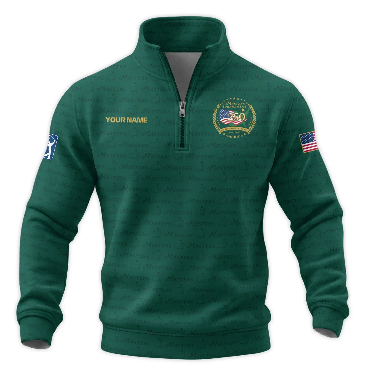 Masters Tournament America 250 Anniversary Quarter Zip Sweatshirt QTMT040325A1NBB-QTZ