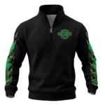 Harley-Davidson Motorcycle Green Phantom Quarter Zip Sweatshirt All Over Prints Gift Fan Love QTVAHL250226A15-QTZ