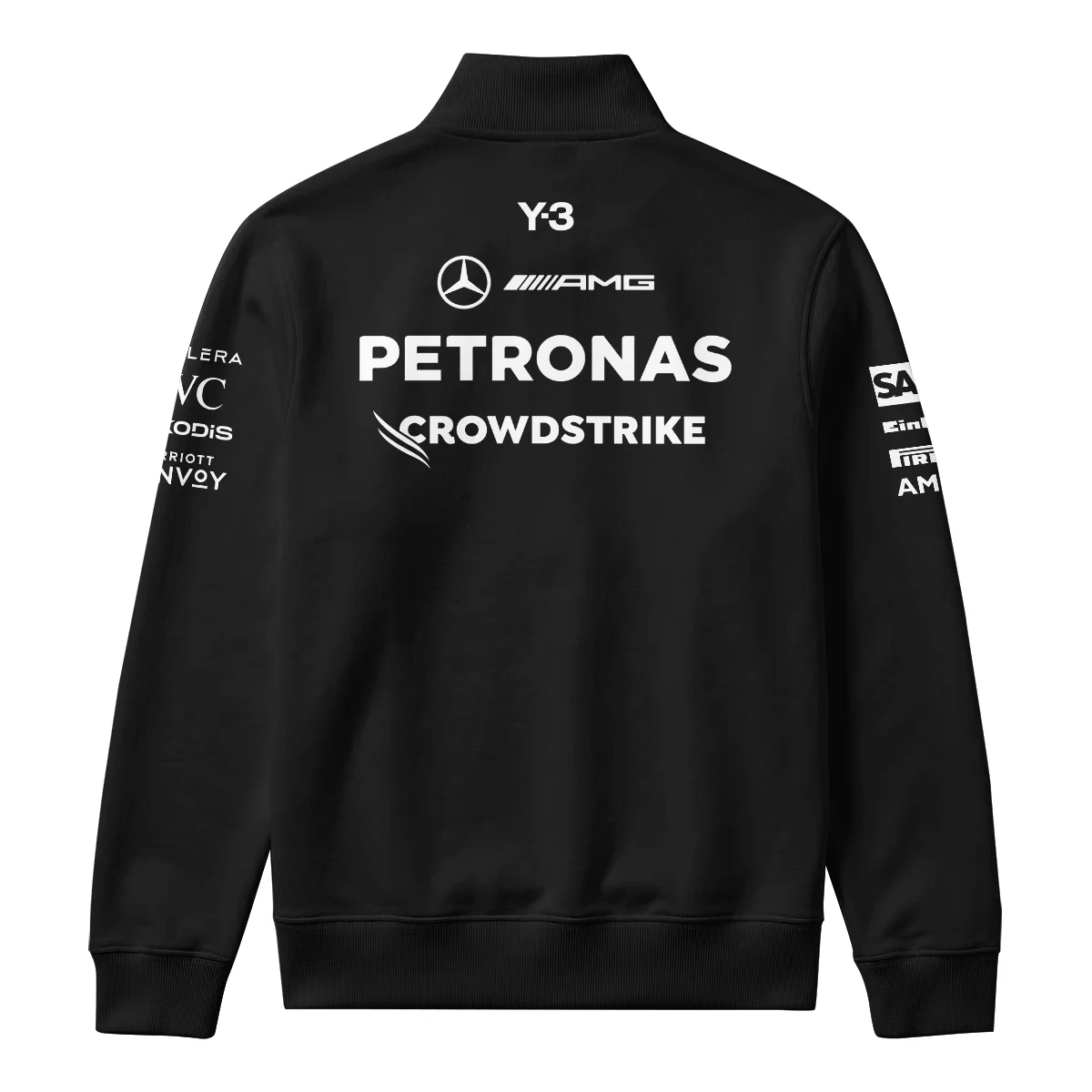 2026 Japan GP Y-3 x Mercedes F1 - Quarter Zip Sweatshirt BLMER18326A1QZS - Image 3
