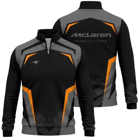 McLaren F1 Teamwear Quarter Zip Sweatshirt BLVA5326A3MCLQZS - Race Day Design