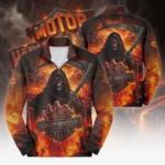 Harley-Davidson Motorcycle Hell Reaper Quarter Zip Sweatshirt All Over Prints Gift Fan Love QTVAHL250226A17-QTZ