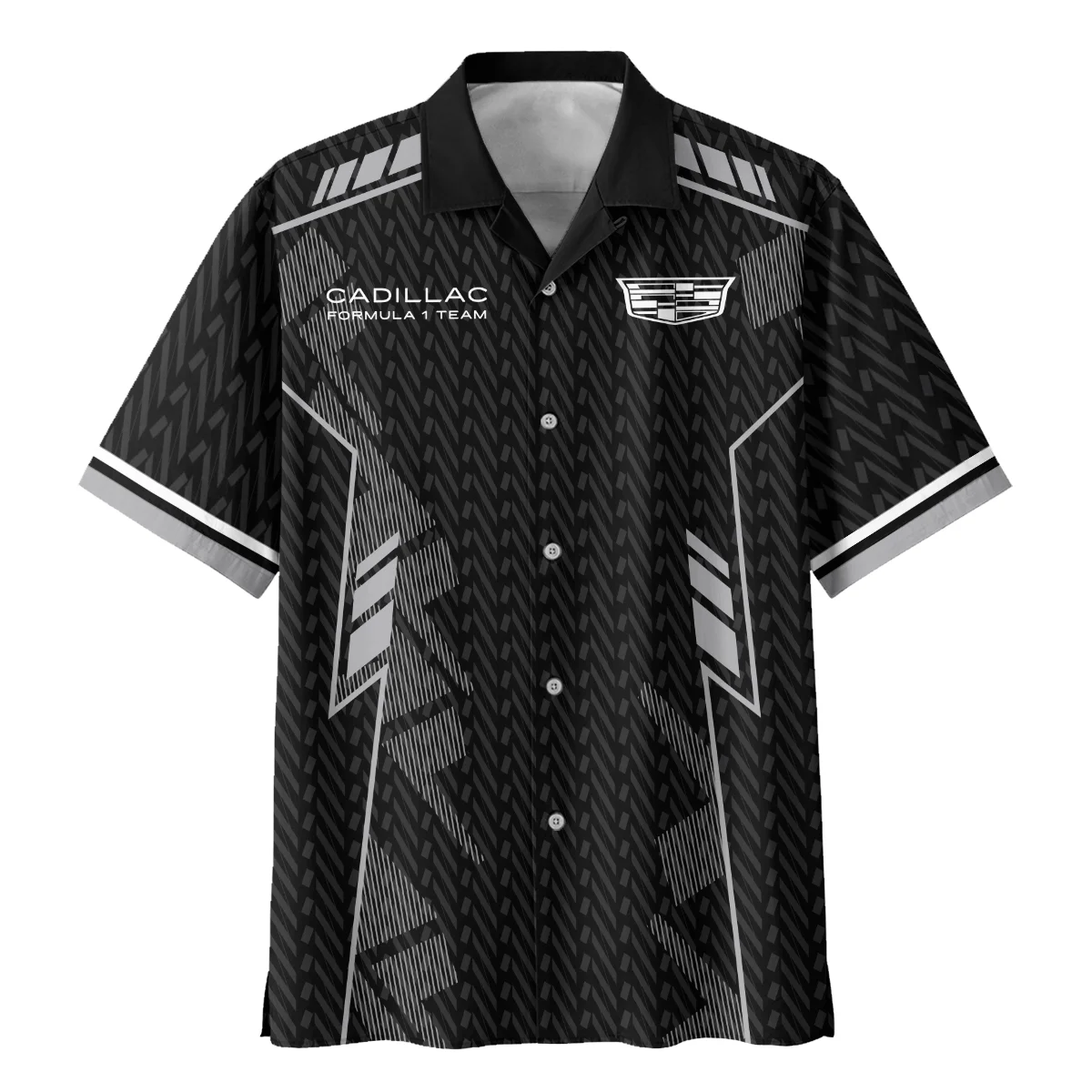 Cadillac F1 Teamwear Hawaiian Shirt BLVA5326A1CDLHW - Race Day Design - Image 2