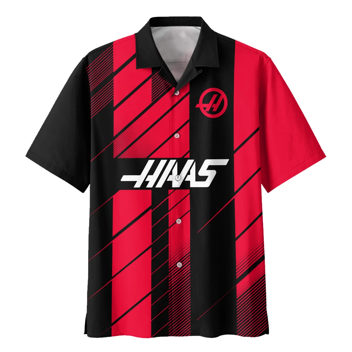 Haas F1 Teamwear Hawaiian Shirt BLVA5326A2HAASHW - Image 2