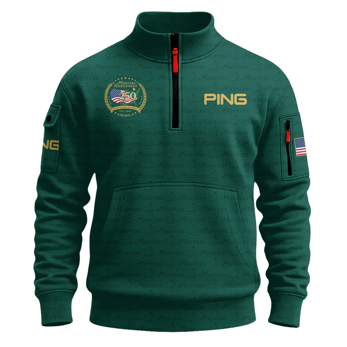 Ping Masters Tournament America 250 Anniversary Sweatshirt Zipper QTMT040325A1PI-SHZ