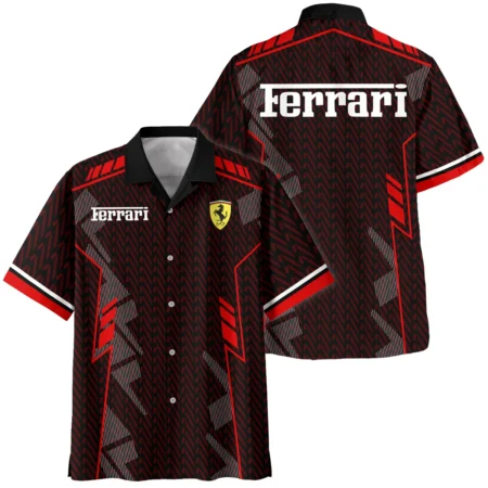 Ferrari F1 Teamwear Hawaiian Shirt BLVA5326A1FRRHW