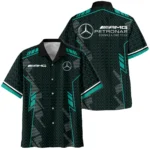 Mercedes F1 Teamwear Hawaiian Shirt BLVA5326A1MERHW - Pit Lane Clothing