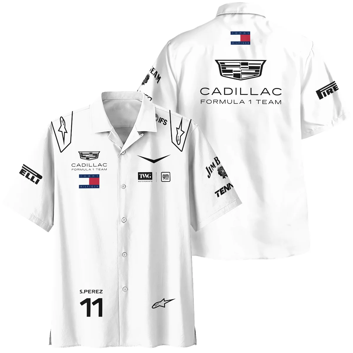 2026 Sergio Perez Cadillac F1 Team Apparel Hawaiian Shirt BLVA9326SP4HW