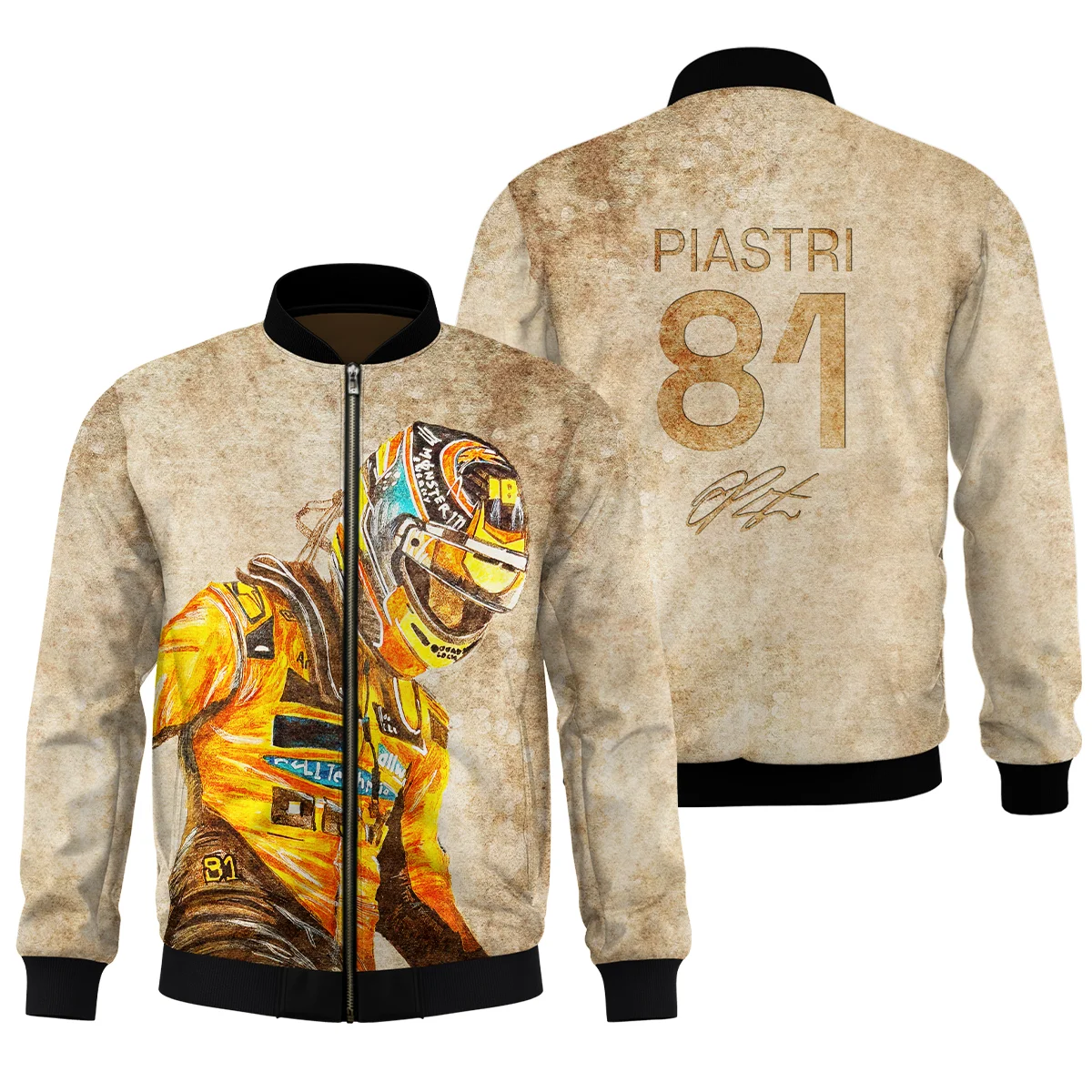 81 Oscar Piastri - Bomber BLOP121025A3BB - Race Day Design