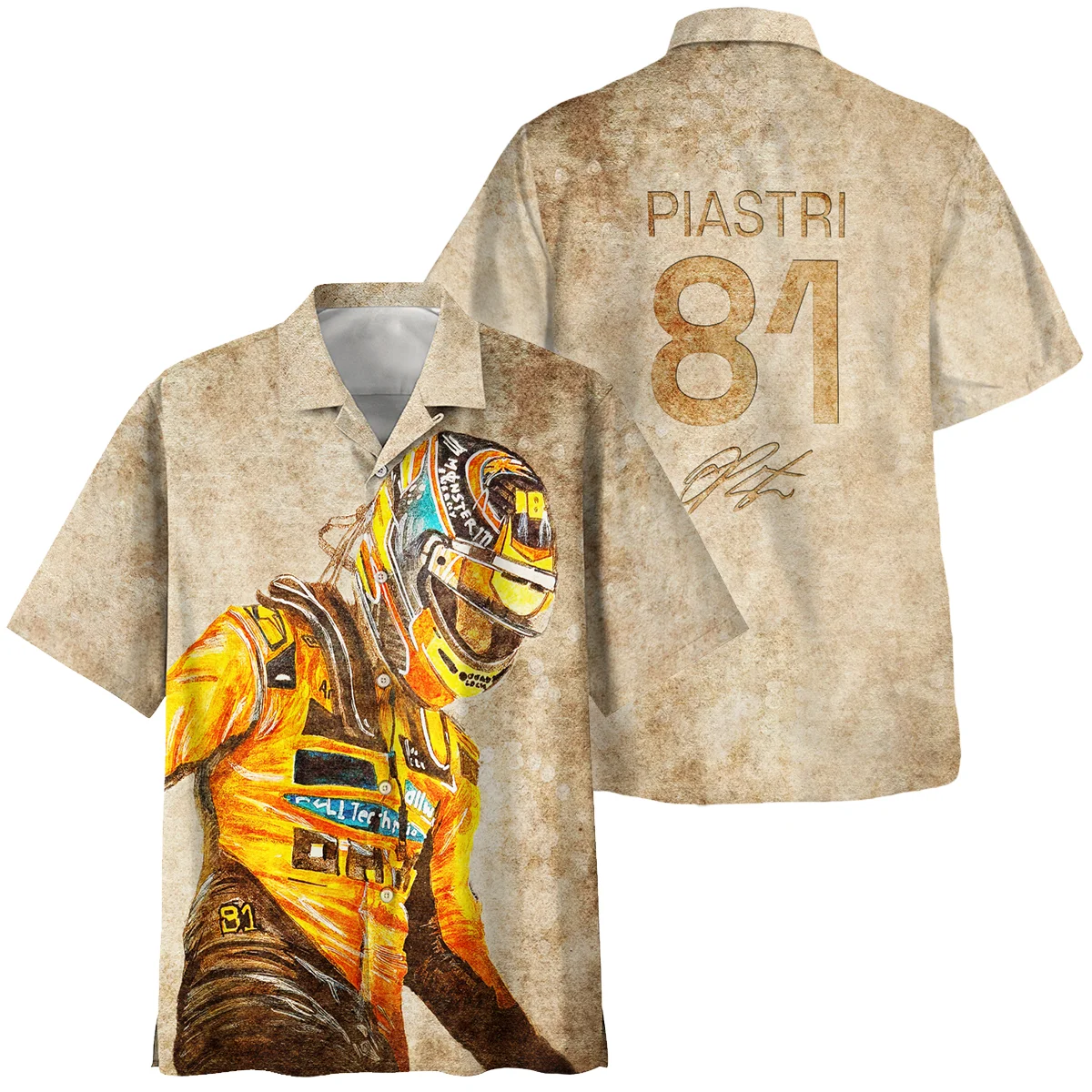 81 Oscar Piastri - Hawaiian Shirt BLOP121025A3HW - Racing Lifestyle Clothing