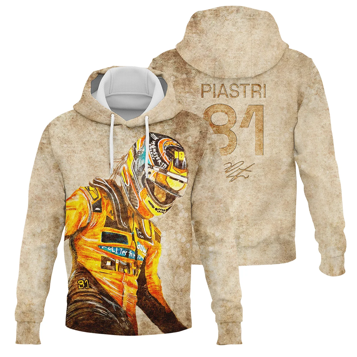 81 Oscar Piastri - Hoodie BLOP121025A3HD - F1 Fan Gear