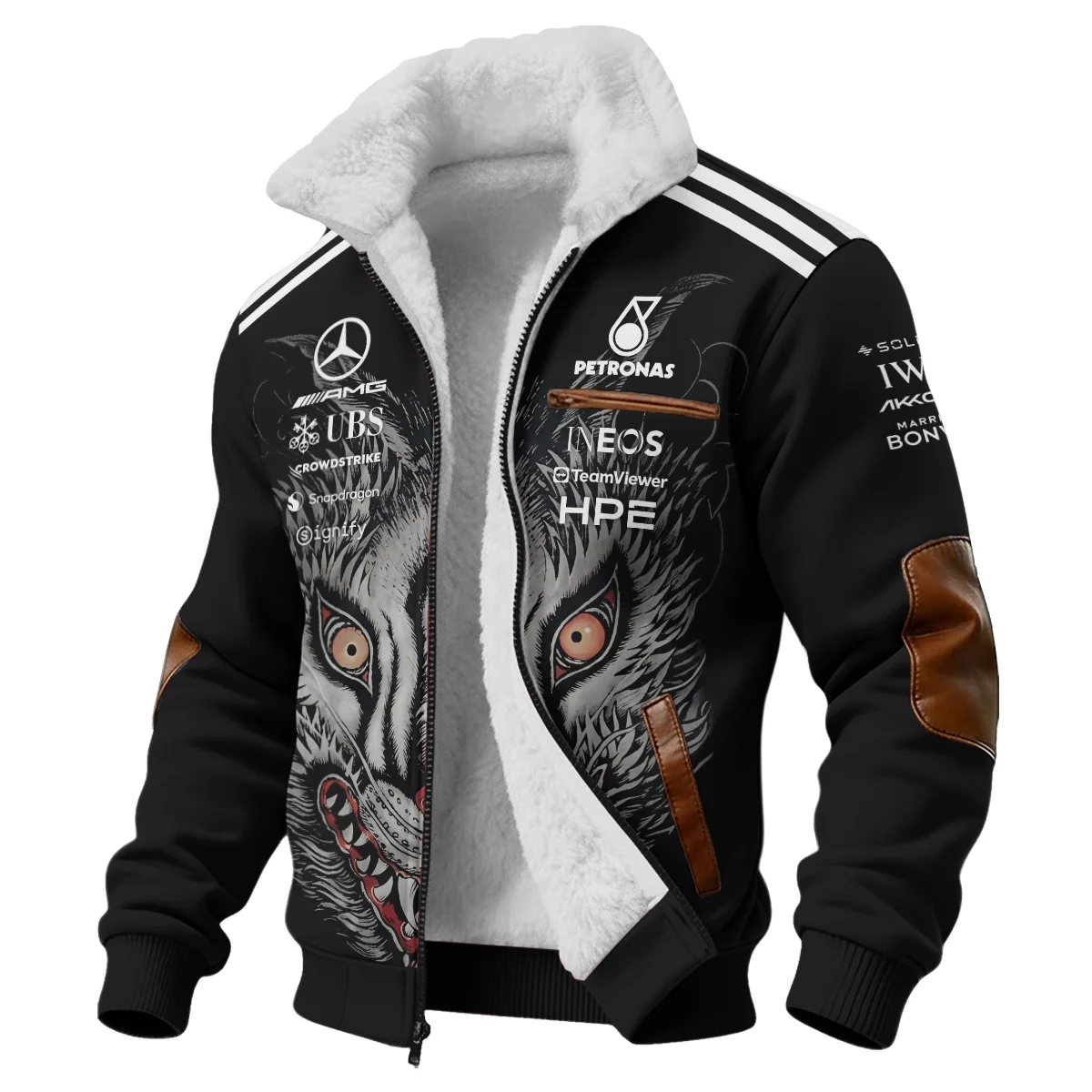 2026 Japan GP Y-3 x Mercedes F1 - Fleece Jacket BLMER18326A1FJ - Image 2