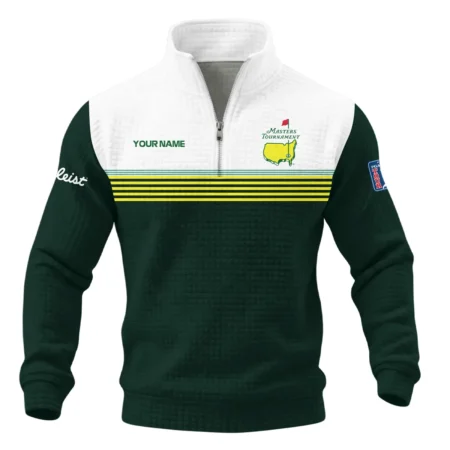 Masters Tournament Titleist Quarter Zip Quilted Waffle All Over Prints QTMT030225A1TL-QZW