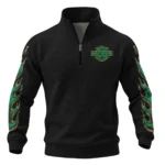 Harley-Davidson Motorcycle Green Phantom Quarter Zip Quilted Waffle All Over Prints Gift Fan Love QTVAHL250226A15-QZW
